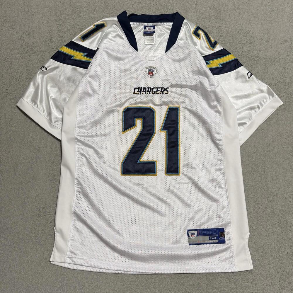 Reebok LaDainian Tomlinson #21 Chargers NFL Jersey White 54 Men’s